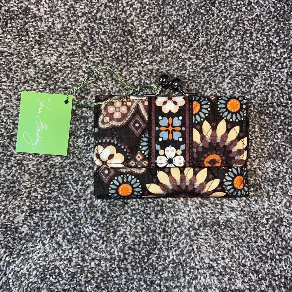 Vera Bradley Small Kisslock Wallet Canyon NWT